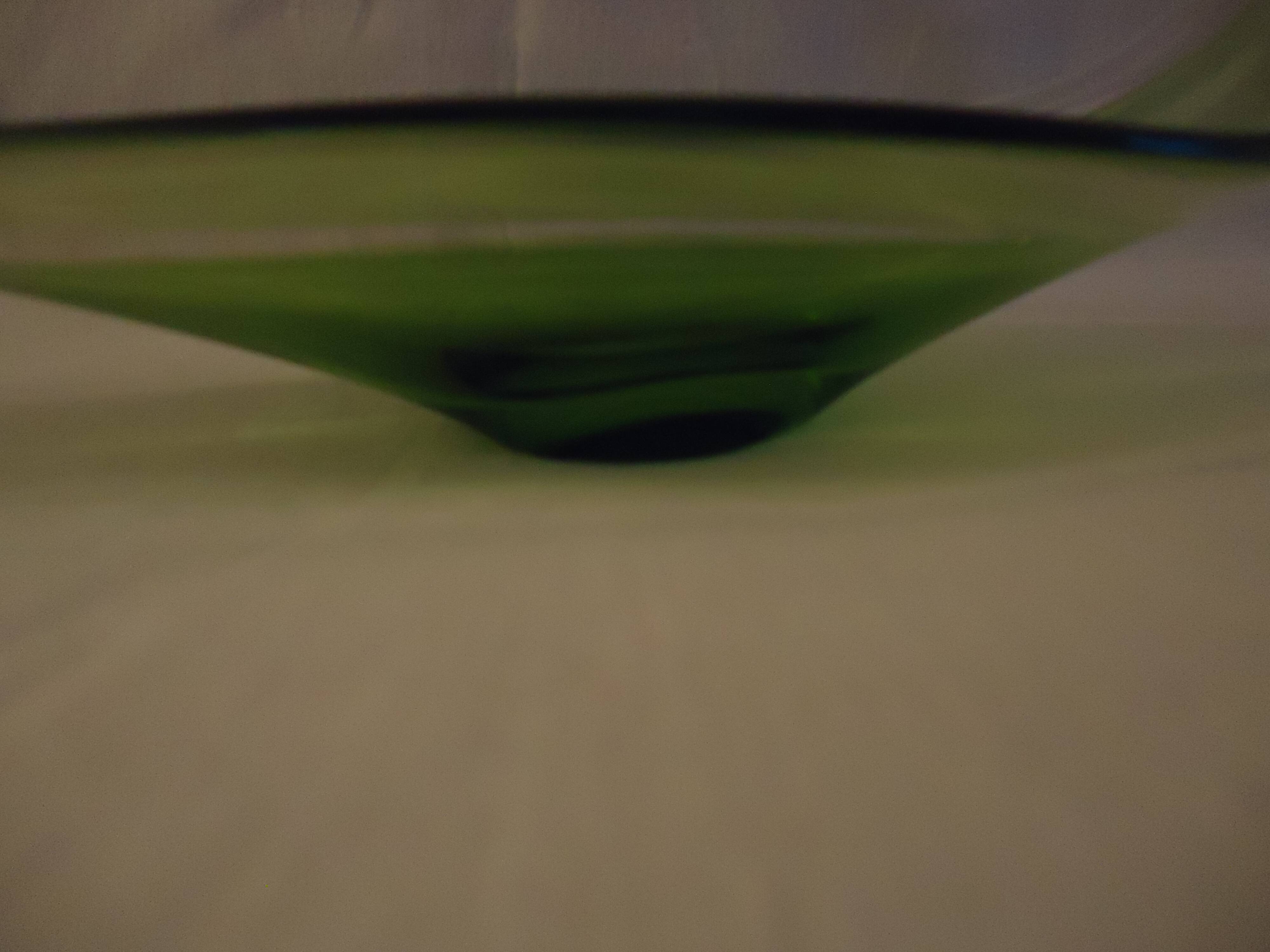 Green gradient Cristal de Bayel pocket bowl