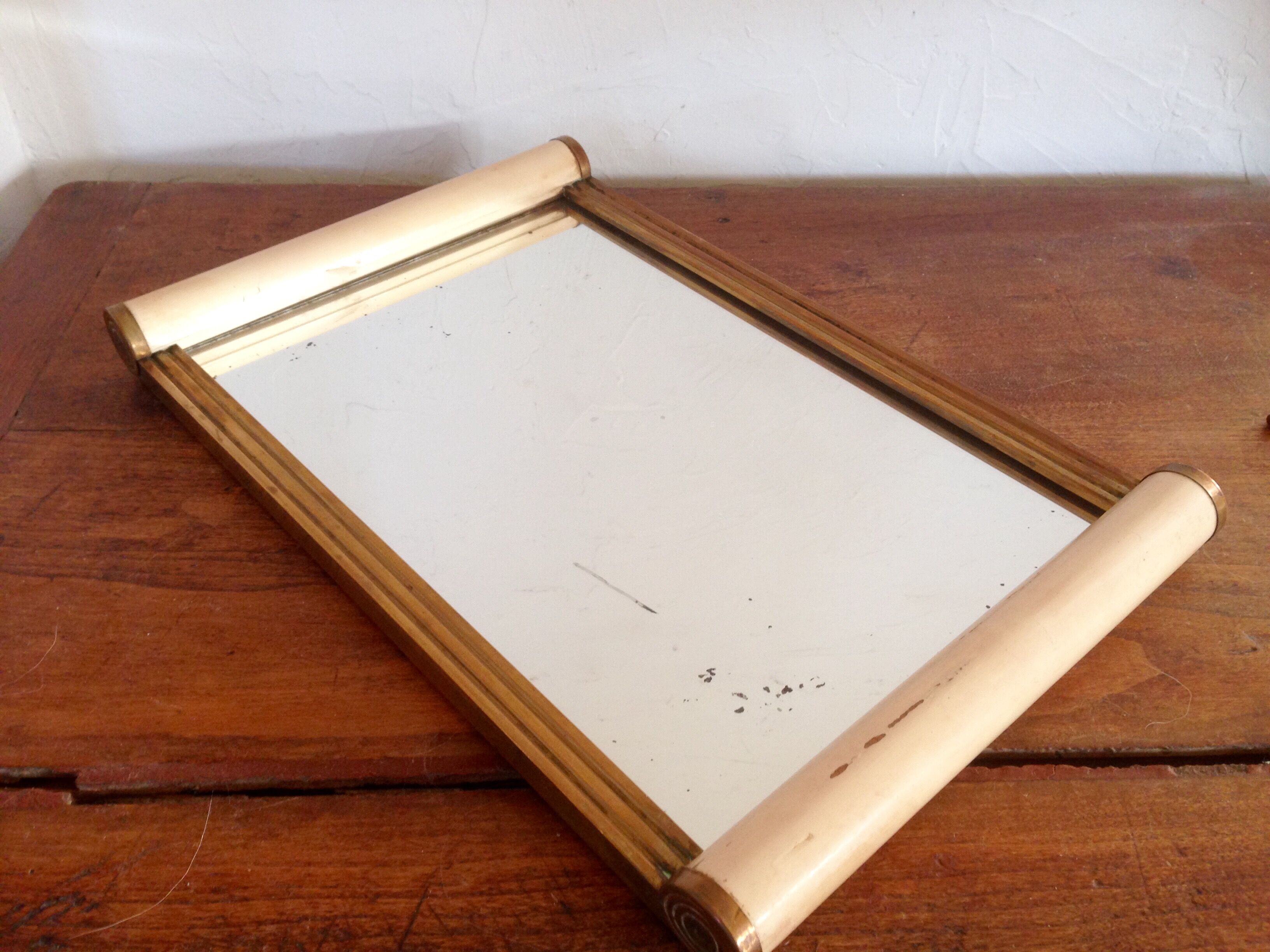 Plateau miroir à rouleaux 1930