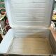 Beautiful old suitcase Vintage 1970s in marine metal army boat captain
