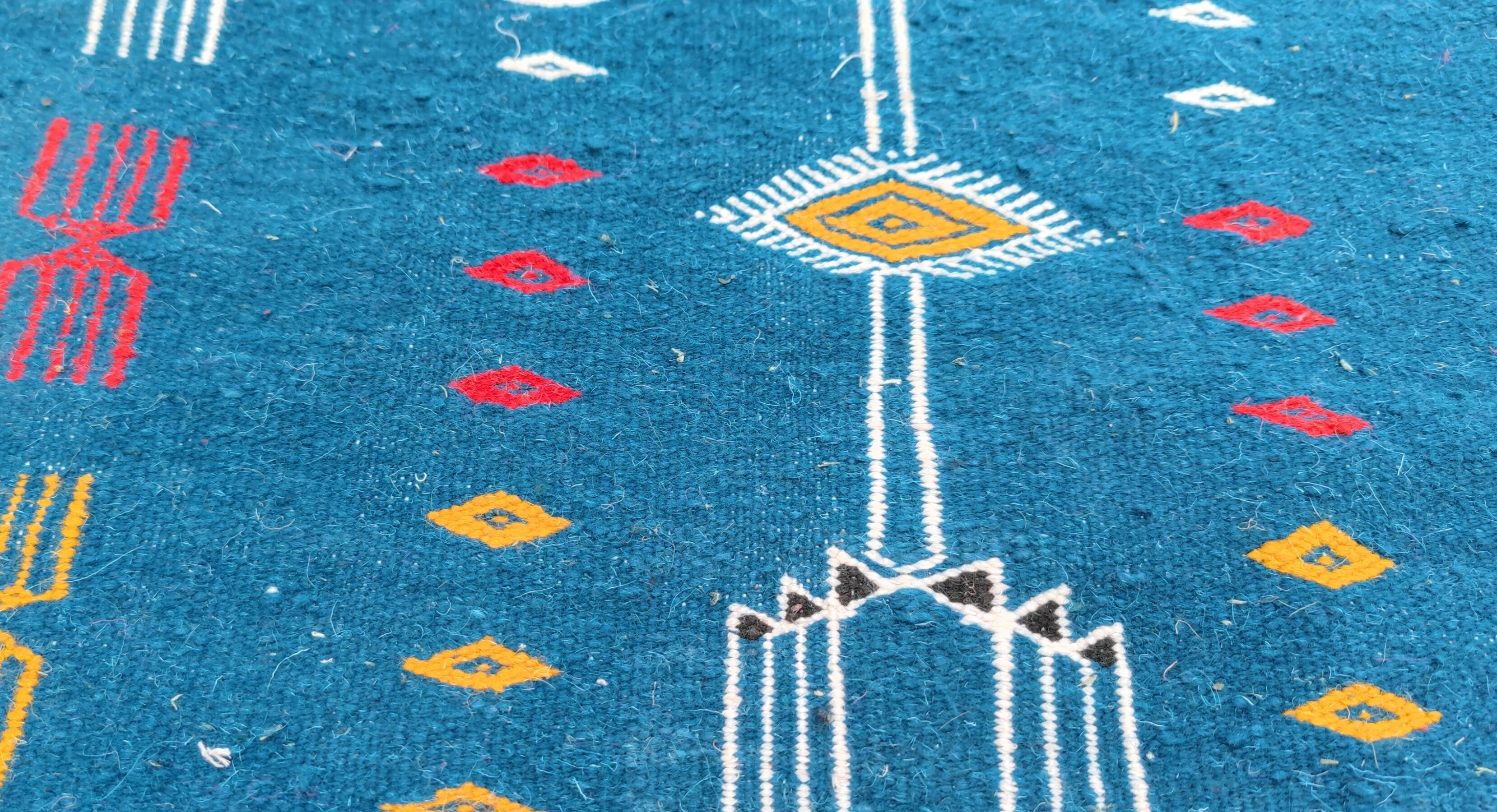 Berber rug in wool 112x68cm