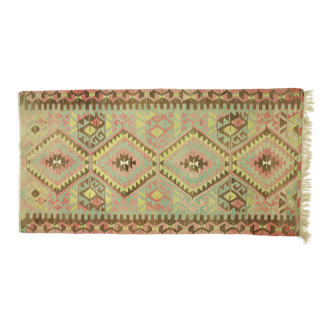 Anatolian handmade kilim rug 298 cm x 157 cm