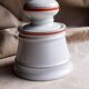 Vintage sugar bowl in Auteuil porcelain bistro service