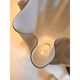 Lampe de table contemporaine en verre de Murano beige laiteux