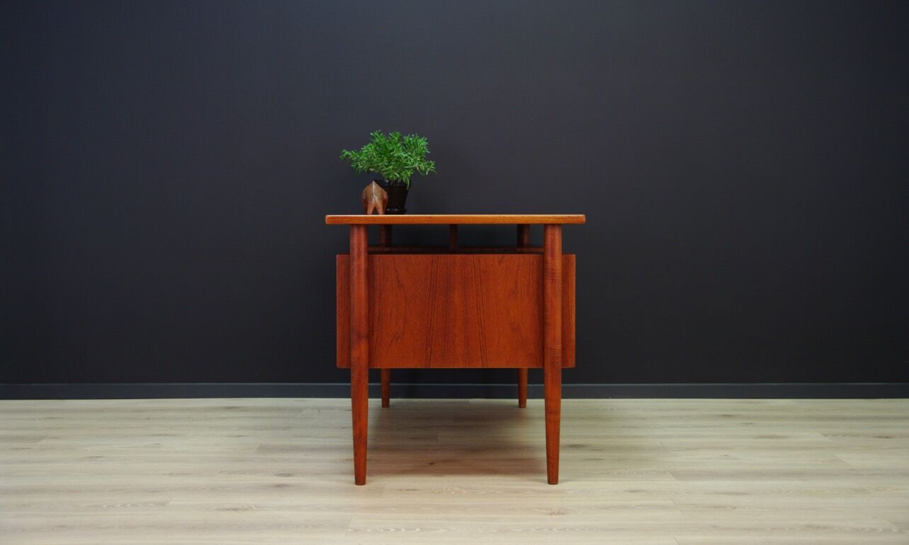 TEAK WRITING DESK DANISH DESIGN 60 70 RETRO