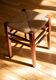 Wood and straw stool - Rustic style