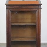 Antique Display Cabinet / Lectern / Showcase Cabinet Made of Oak with Glass