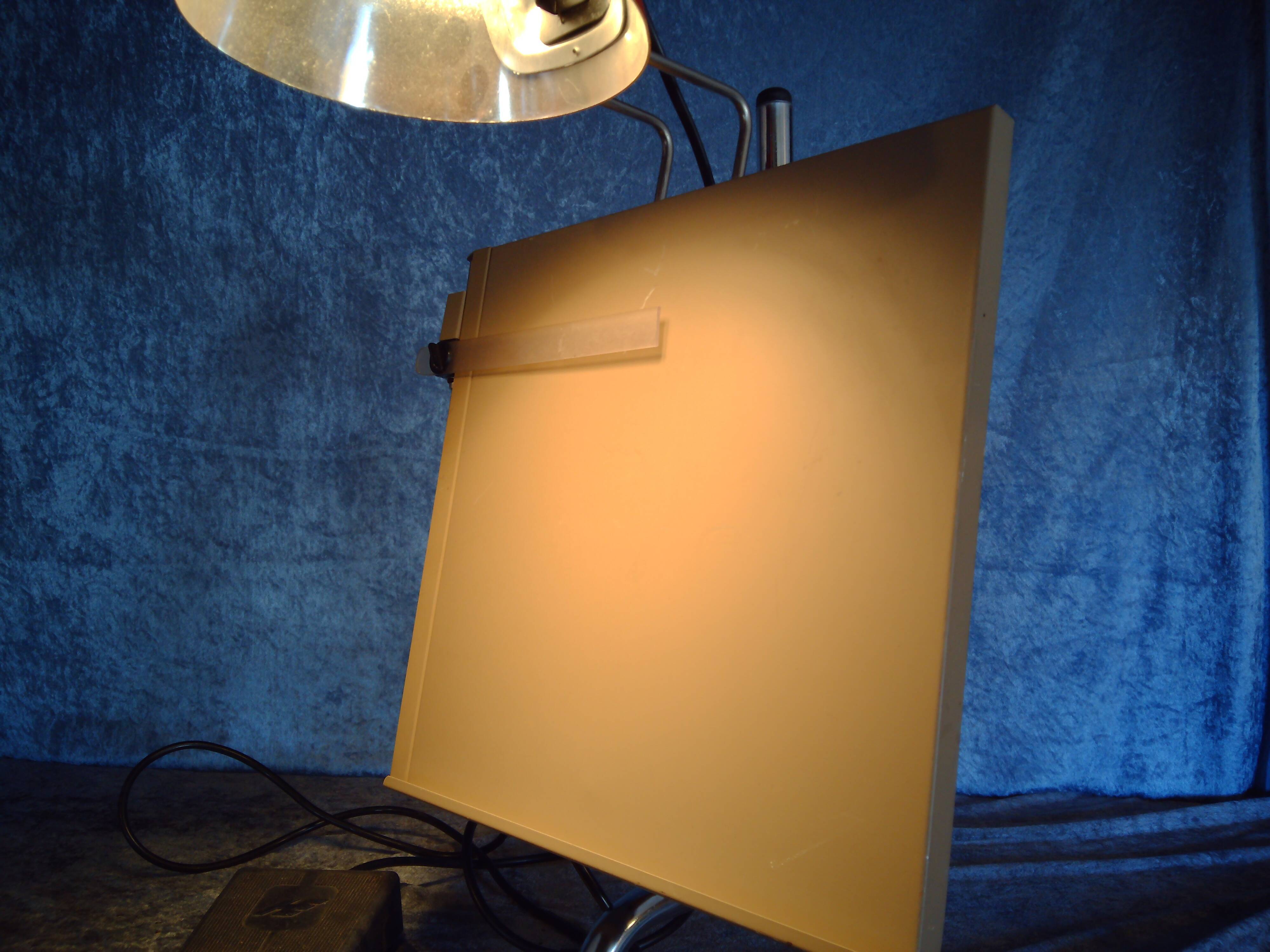 Architect lamp with tablett, Falkenberg Belysning, Sweden. 1960/70's