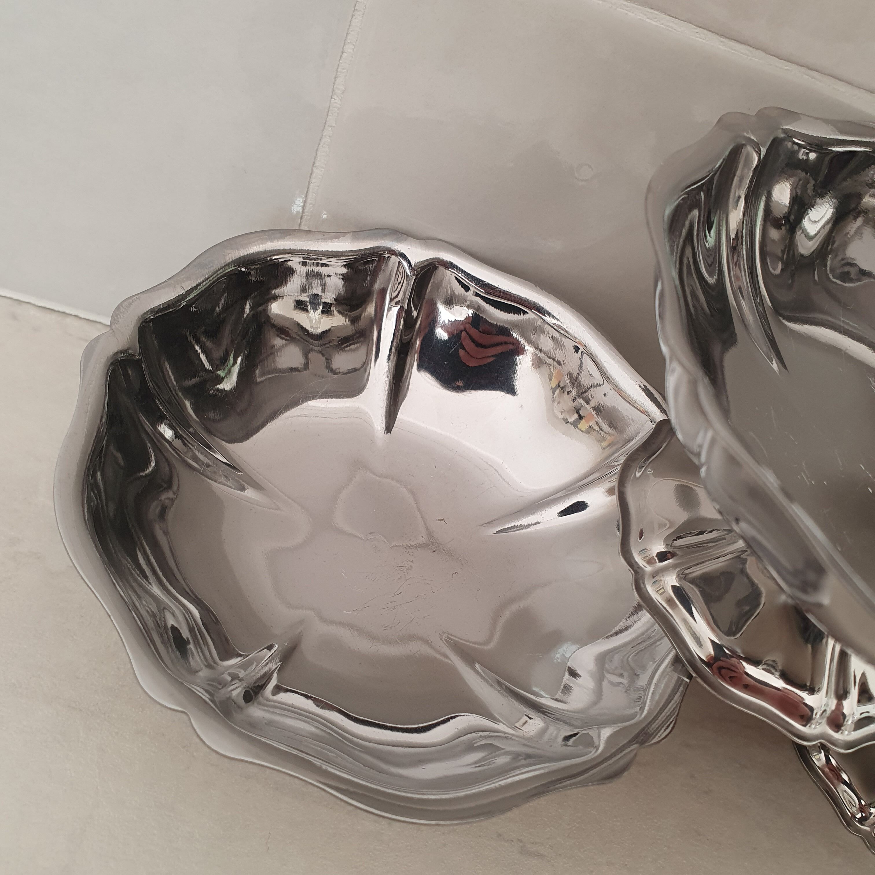 6 dessert bowls by Guy Degrenne in 18/10 stainless steel