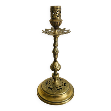19th century gilded bronze candlestick