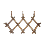 Bamboo wooden accordion wall coat holder