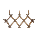 Bamboo wooden accordion wall coat holder