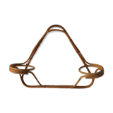 Rattan wall plant holders