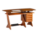 Desk in Wood and Glass attributed to Melchiorre Bega, Italy, 1950s