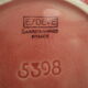 Art deco pink earthenware pot cover