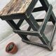 Former green workshop stool