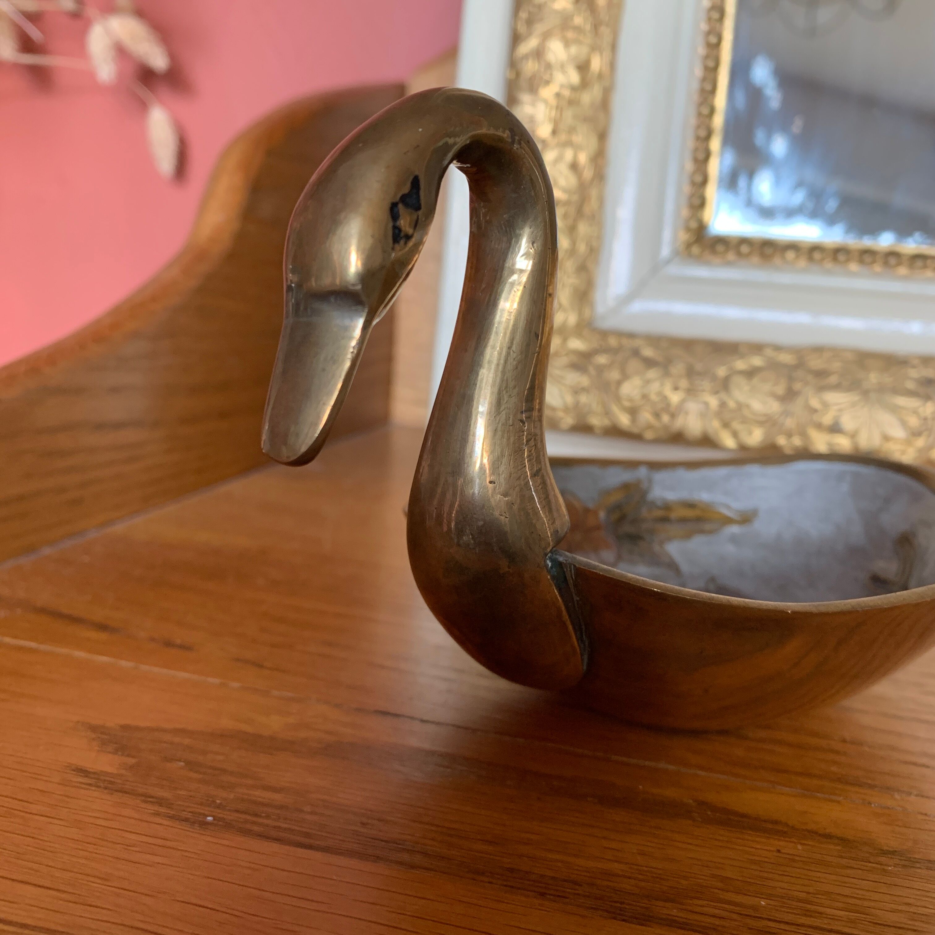 Brass swan