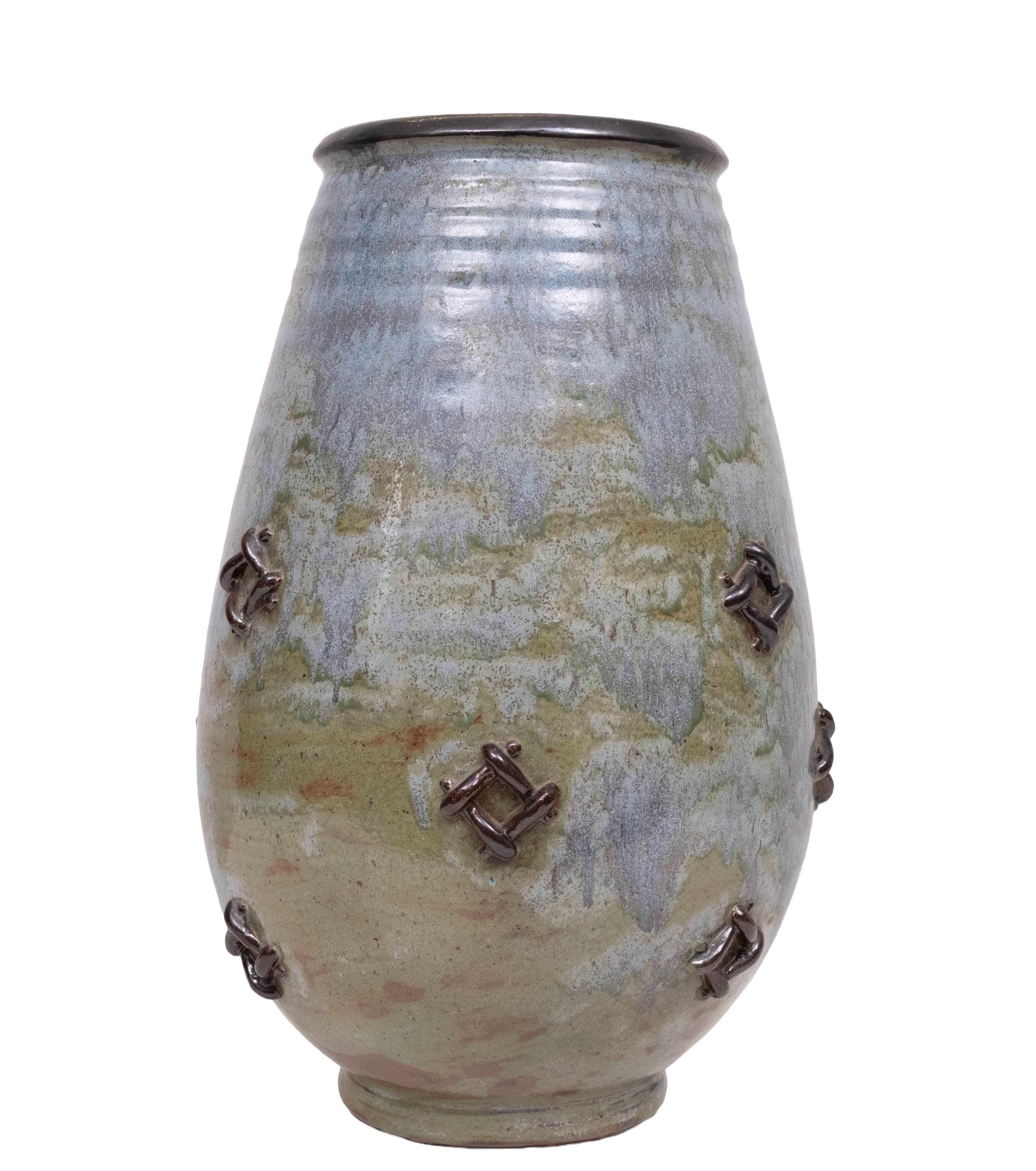 Stunning Large Art vase Roger Guèrin 1930s Belgium