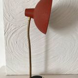 Vintage red and black articulated lamp
