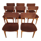 8 Svandinavian style chairs