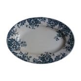 Oval dish Terre de Fer Saint Amand and Hamage model Marie-Louise
