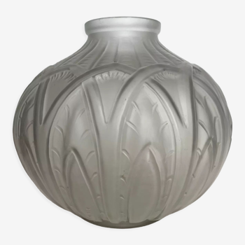 Vase boule Art déco en verre
