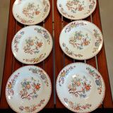 Assiettes Sarraguemines Minton 252, fin XIXe