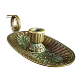candle holder art deco era Max Leverrier signed