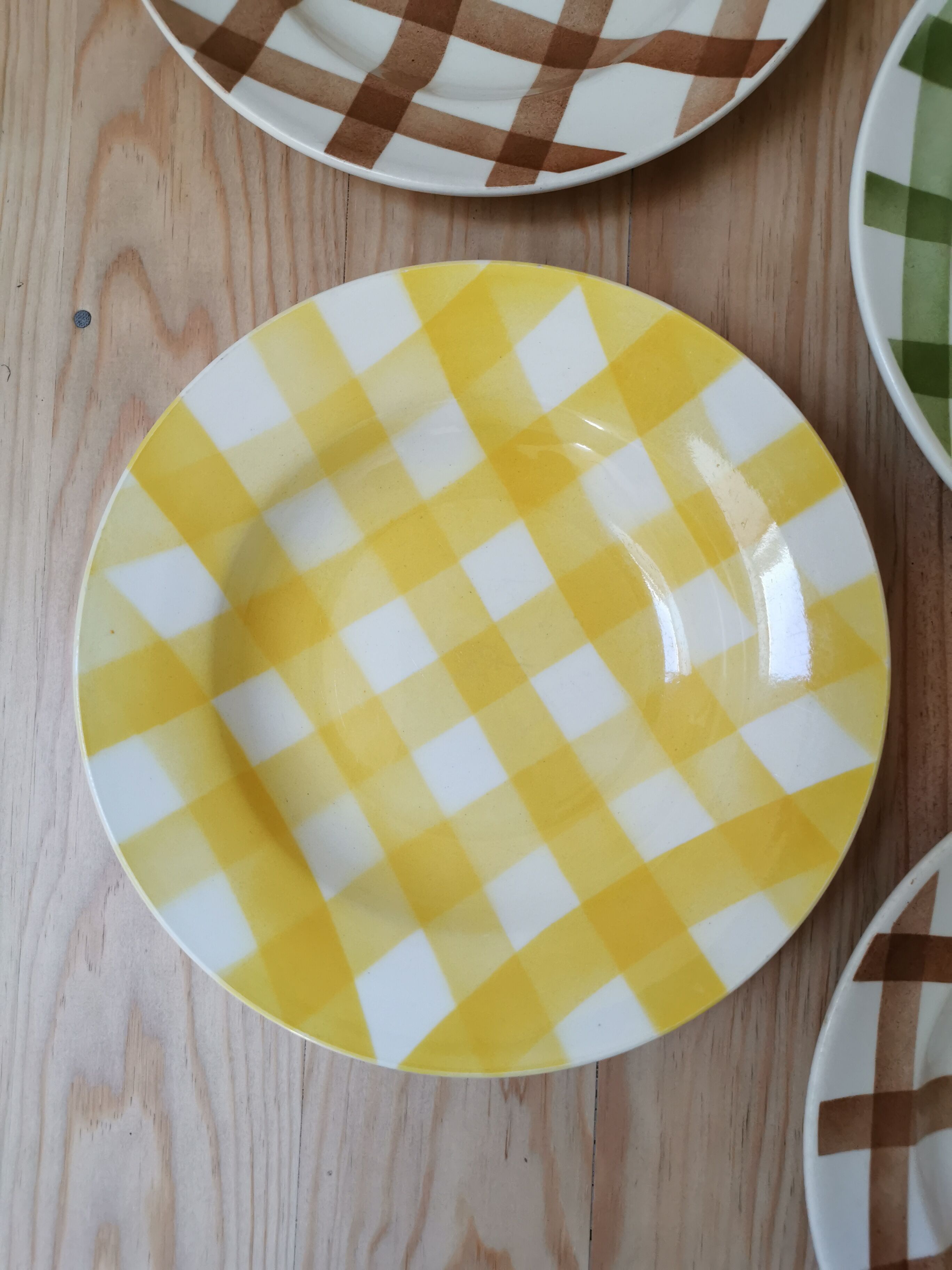 Mismatched vintage hollow plates