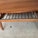 Table basse scandinave en placage teck années 60’