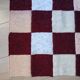 Plaide patchwork tricoté main