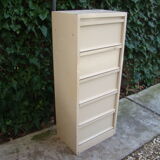 Old clamshell industrial filing board