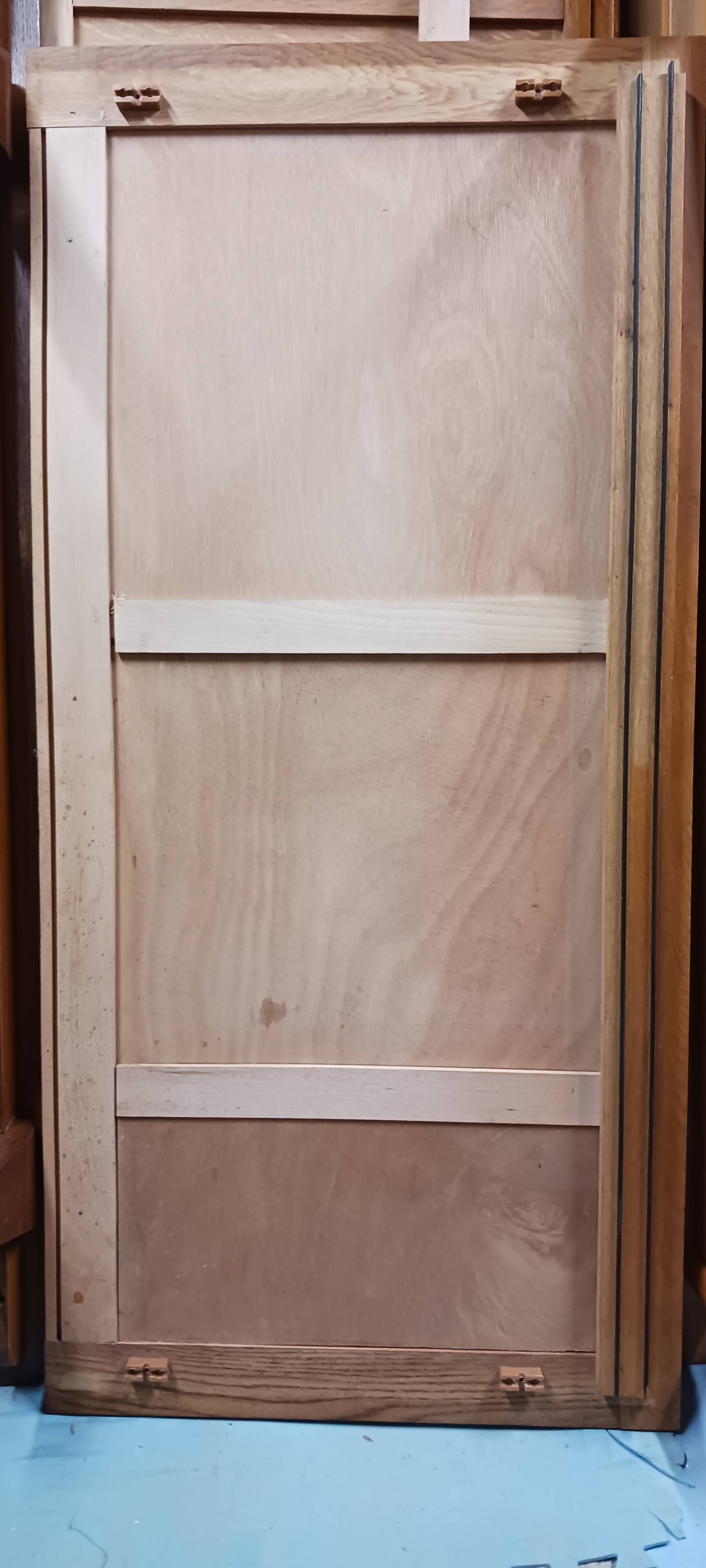 Armoire penderie 1950 pieds compas portes coulissantes plateau neuf
