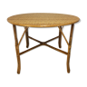 Round dining table 4 people rattan