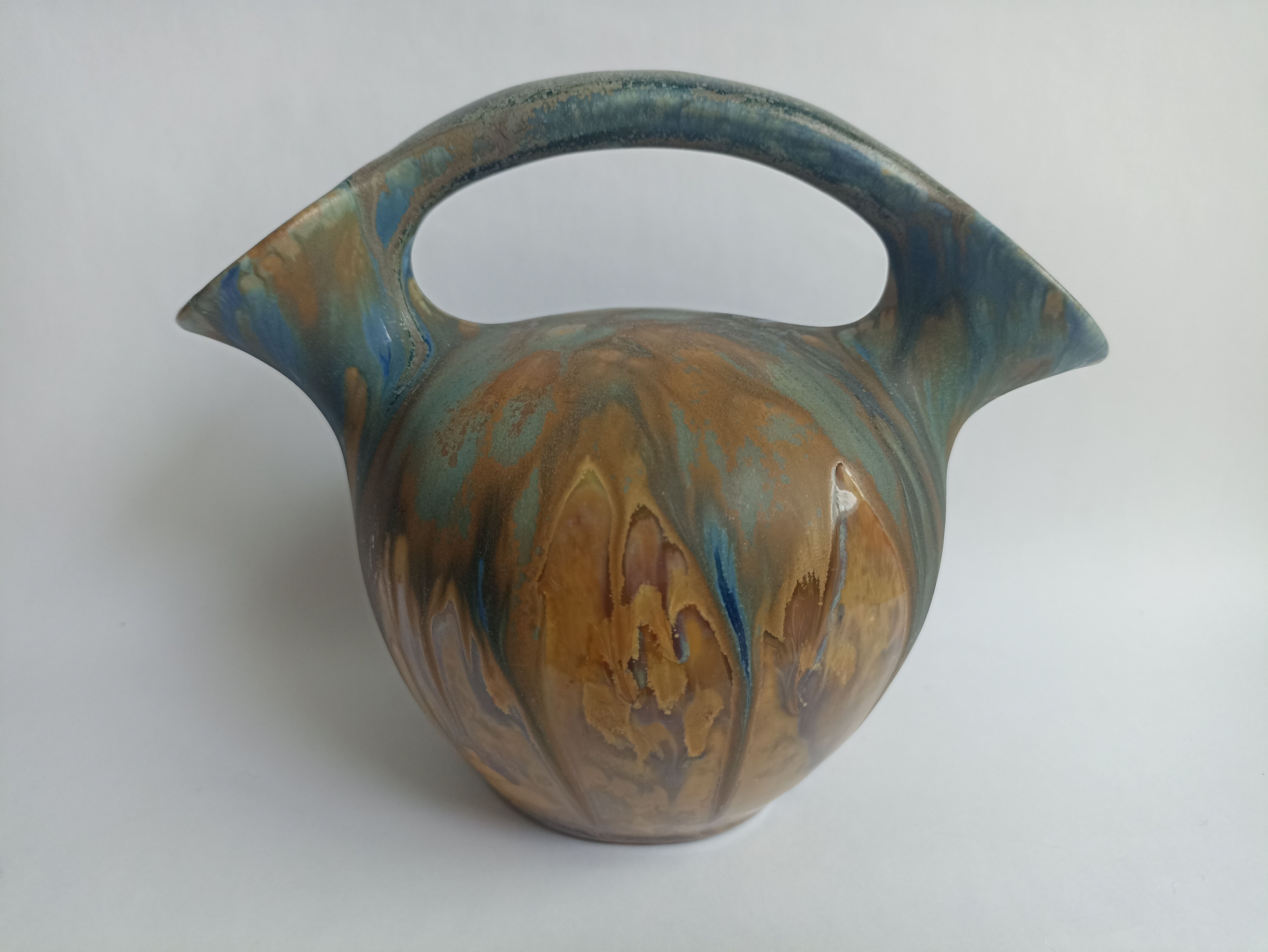 Art Nouveau two-necked vase