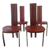 4 chaises en cuir Elena B