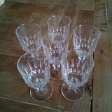 Set of six small aperitif glasses