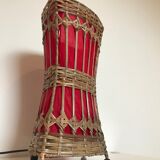 Lamp to be placed in rattan