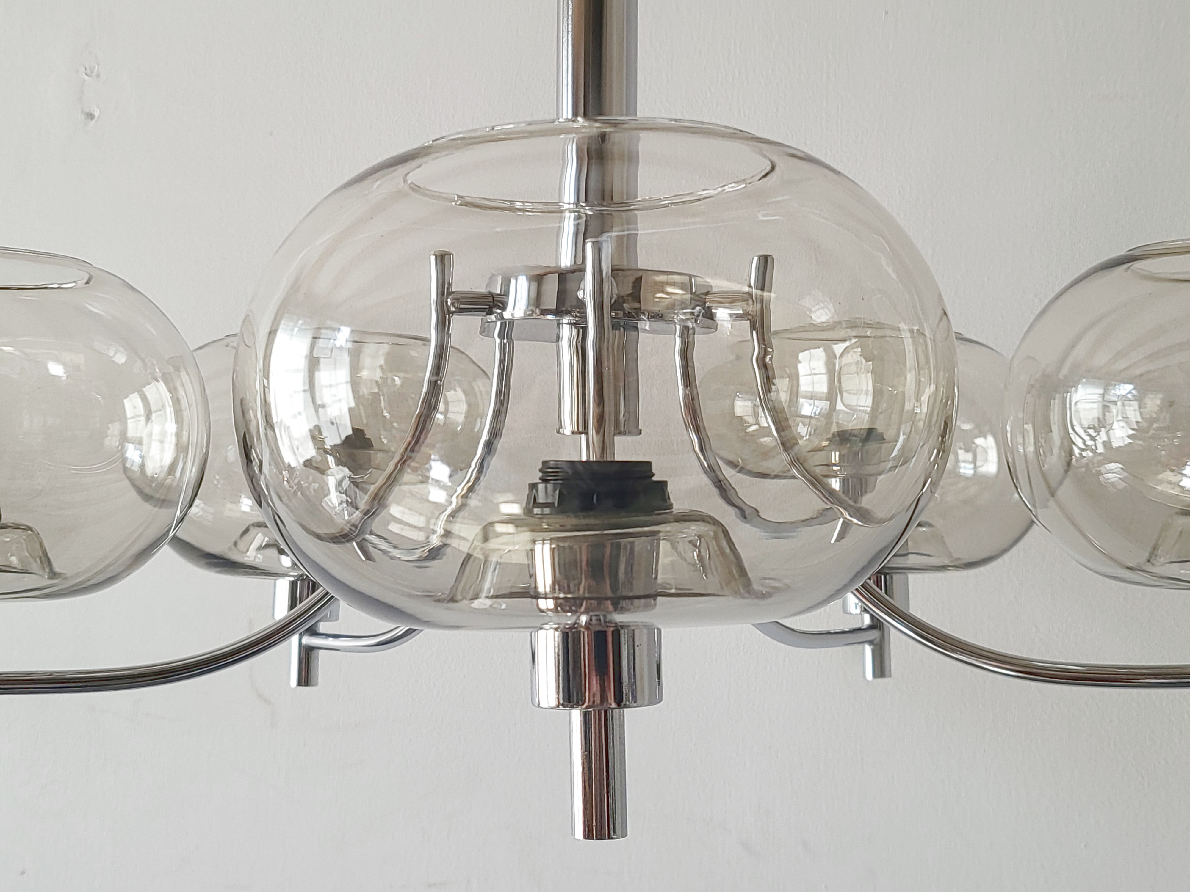 Vintage space age chandelier 1970
