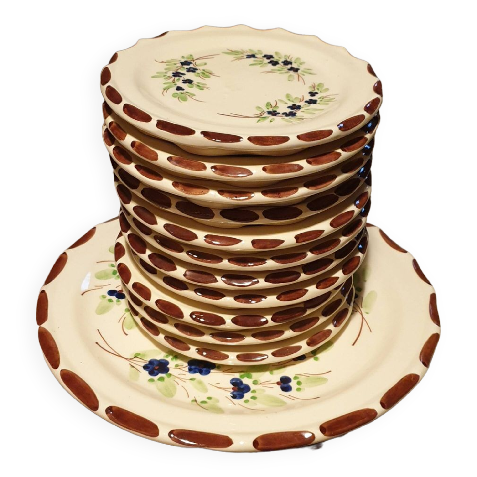 Assiettes dessert vintage