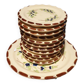 Assiettes dessert vintage