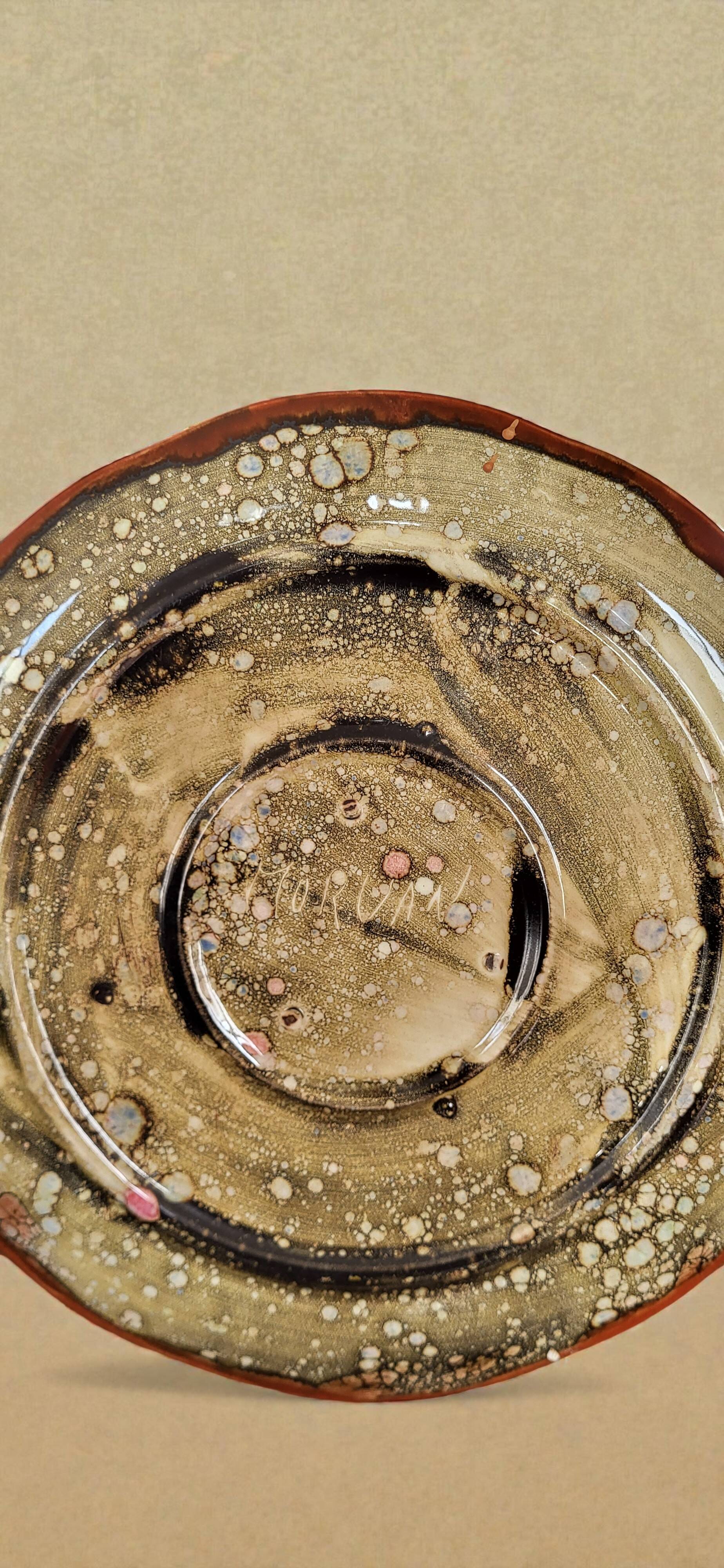 Stoneware dish from the Morvan