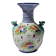 Antique vase, cheetah heads, numbered and stamped