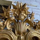 Oval Mirror Louis XV gilded wood