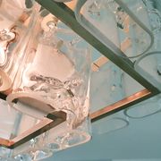 Lustre en verre par Doria, Allemagne années 1960