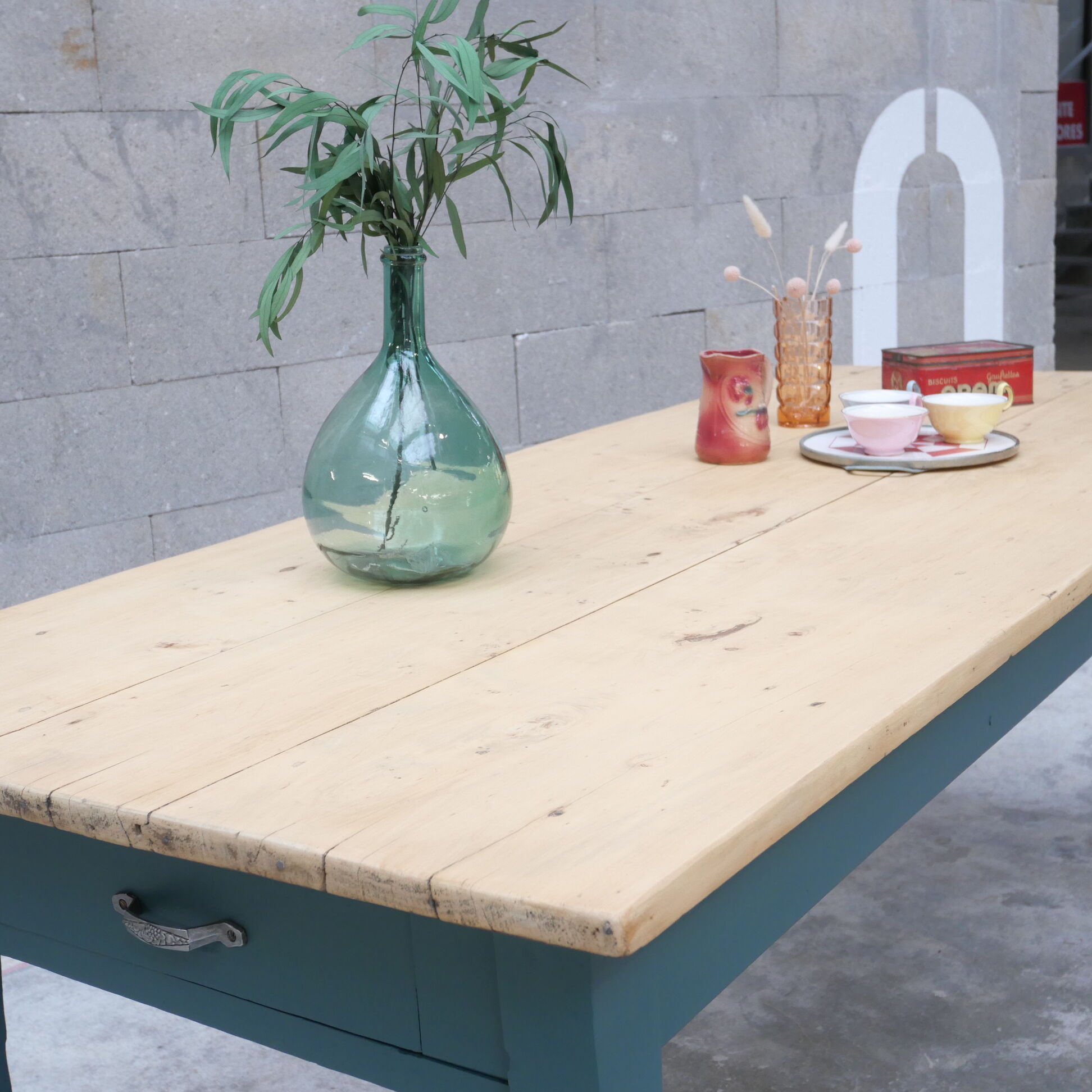 Restored farmhouse table