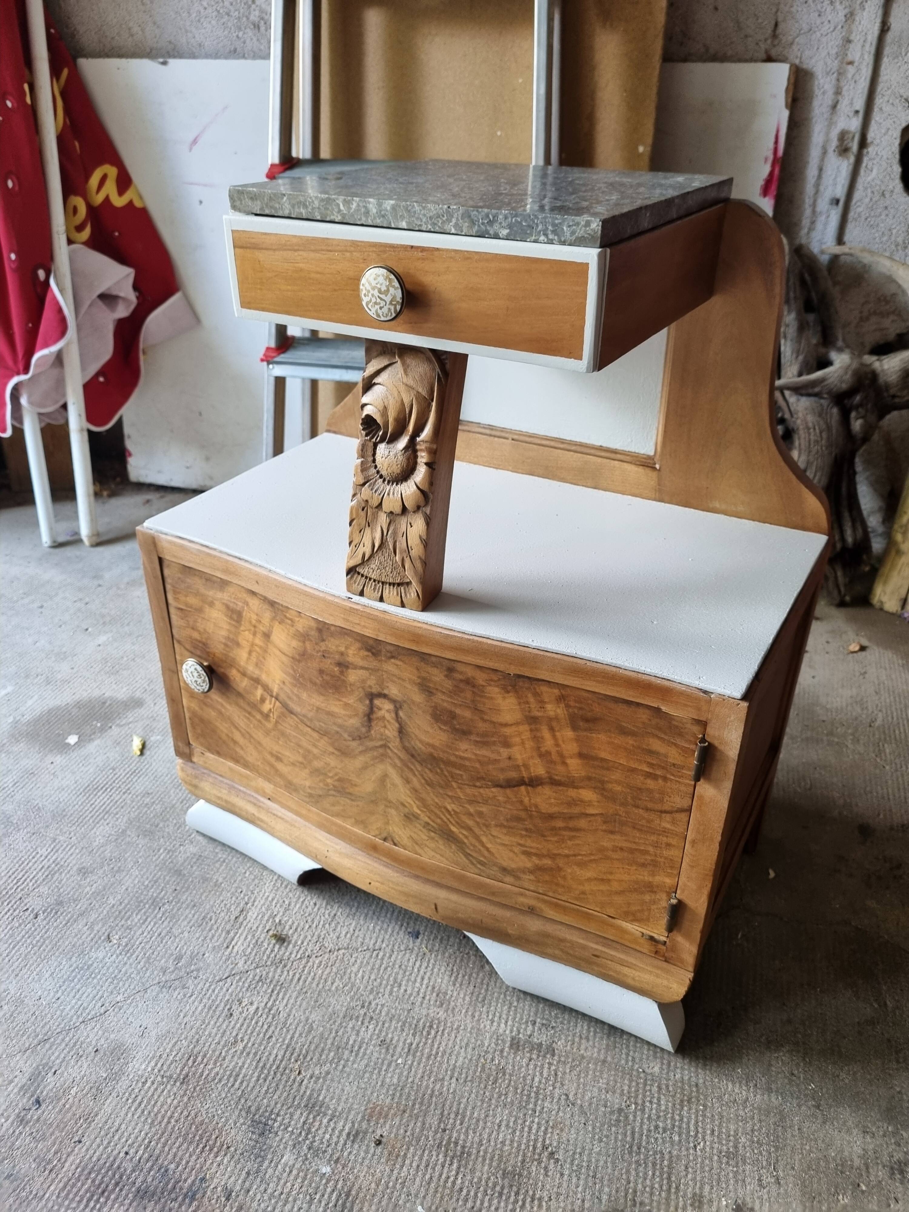 Art Deco bedside table