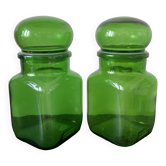 Lot de 2 pots en verre Ariel