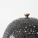 1950s French Saturn Table Lamp in Pierced Aluminum and Brass
