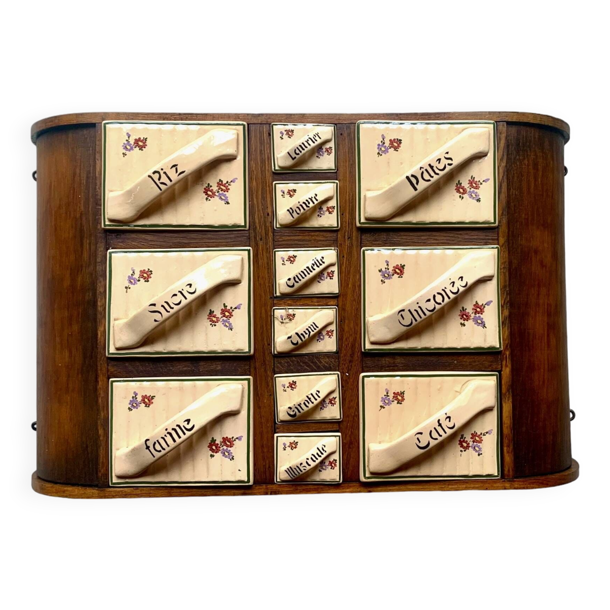 Art Deco wall spice rack