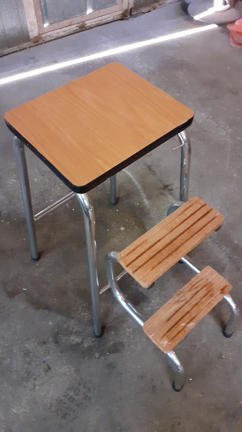 Vintage folding stepladder